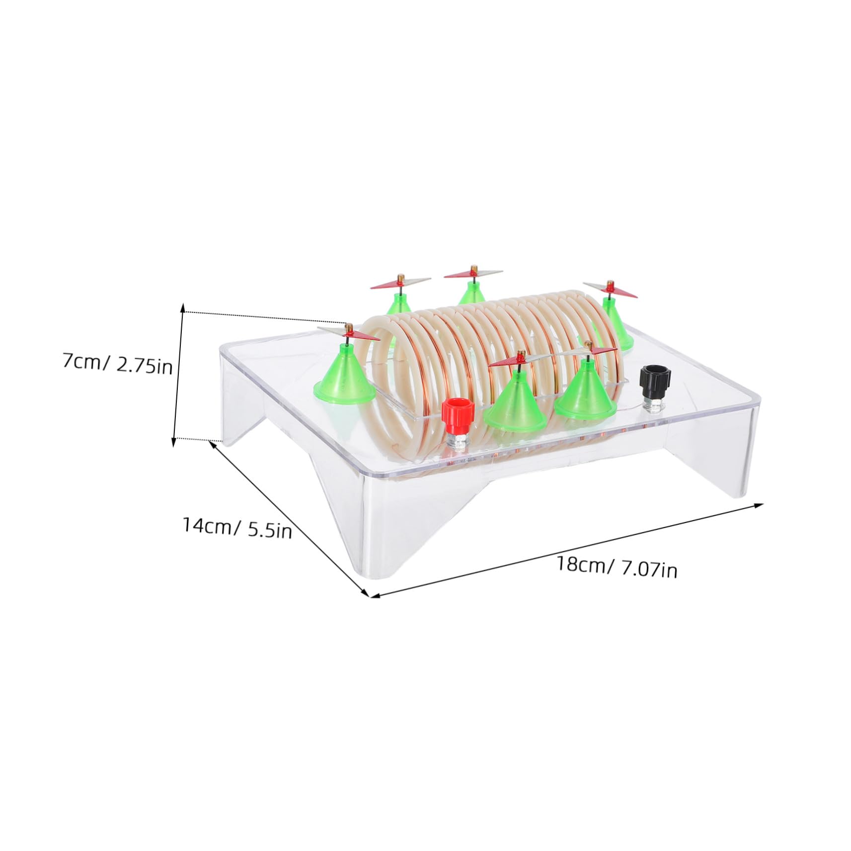 Cabilock Kit di Esperimenti di Elettricità Bobina di Induzione Elettromagnetica Attrezzatura per Progetti Scientifici Scolastici Materiale Didattico per Circuiti Fai da Te Kit