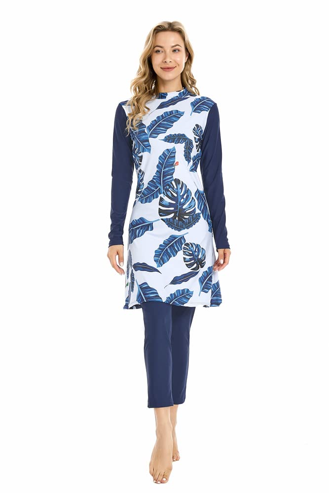 obaSeteck Muslim Swimsuits for Women Swimming Beachwear Islamic Burkini Plus Size Modest Swimwear for Girls (6XL, Z1)