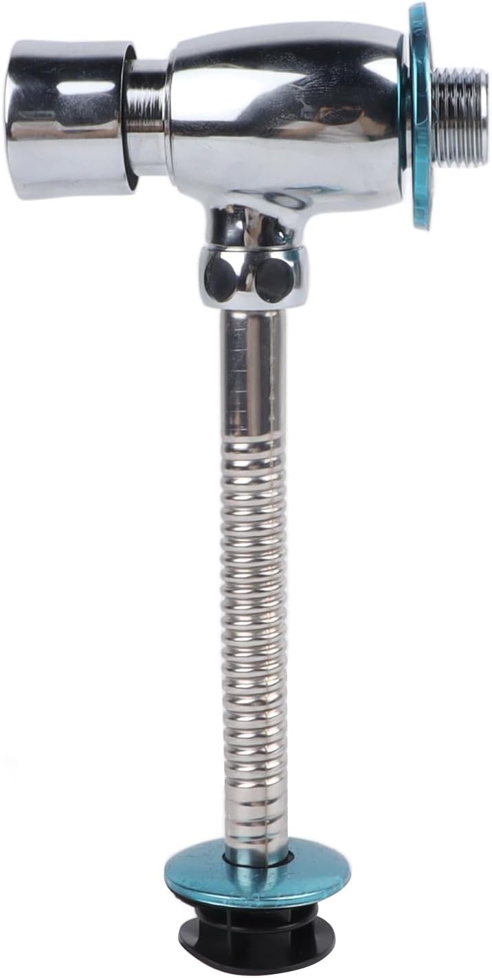 Urinal Flush Valve, Push Button Rustproof Bathroom Toilet Sink Flush Valve, Precise Control of Water Flow Time, for Hotels, Schools, Libraries and Other Public Places