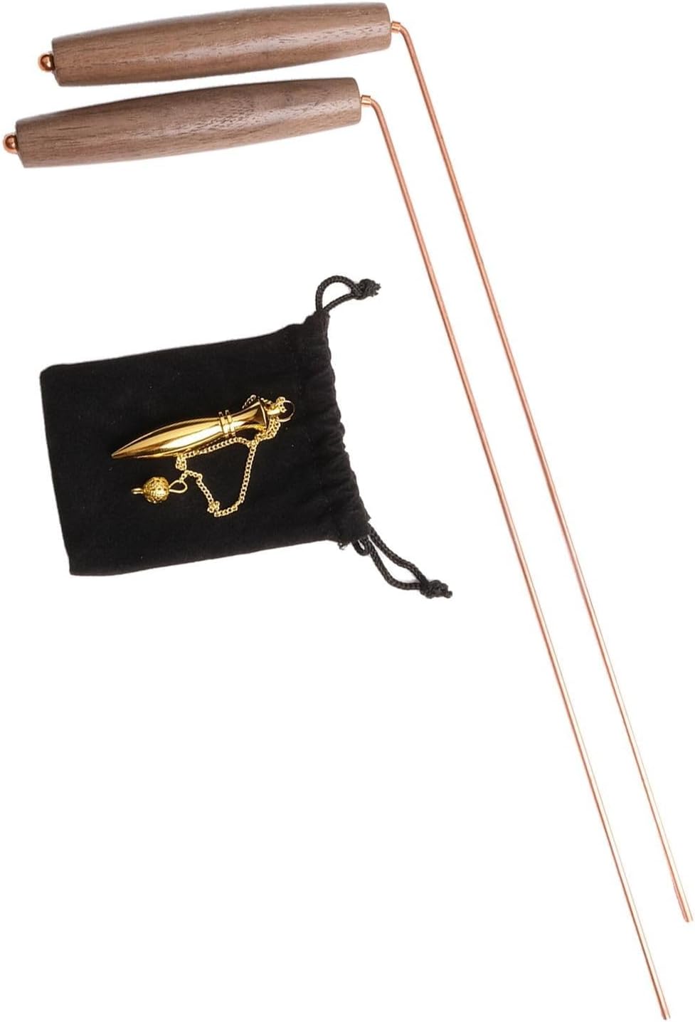 Paire De Tiges De Détection Métaux En Cuivre - Pour Chasse Au Trésor, Archéologie, Sensibilité Améliorée