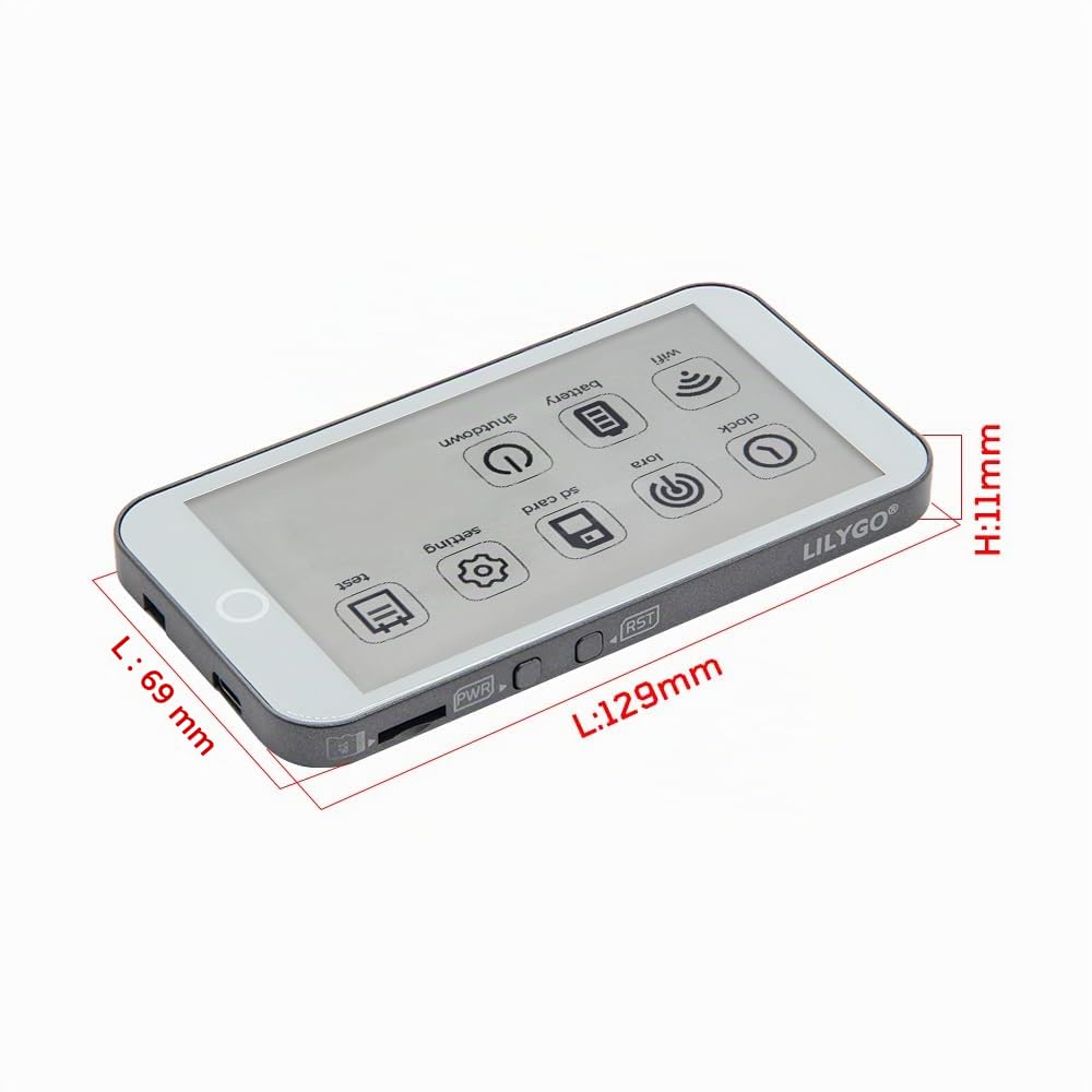 LILYGO T5-4.7-S3 E-Paper Pro ESP32-S3 SX1262 LoRa 868 MHz TF Card RTC TTGO Carte de développement avec écran tactile E-Paper 4,7 pouces ultra faible puissance (avec GPS)
