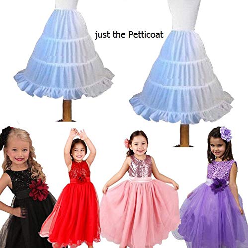 Toddler Baby Girl's Petticoat Half Slips Flower Girls Crinoline Skirts Single Layer Ruffle Underskirt Ball Gowns2
