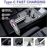 Car Vacuum Cleaner Cordless, 25000Pa Rechargeable Handheld Vacuum Cleaner Powerful with 2-in-1 Suction and Blower Function, Car Hoovers Cordless Powerful for Pet Hair, Home, Office, Kitchen - Image 5