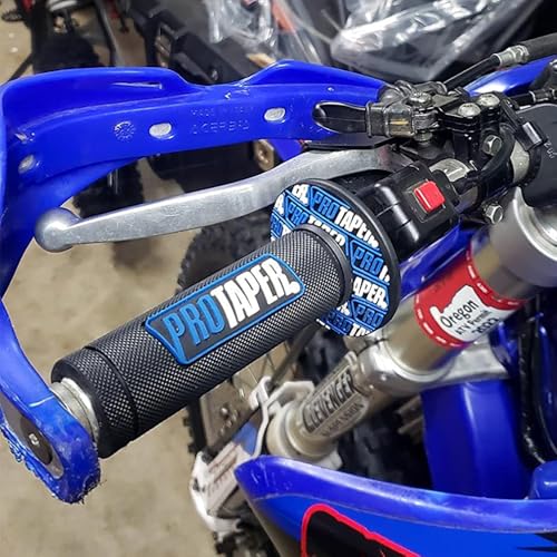 Image of 7 /8 inch Motorcross Handle Grips Dirt Bike 22mm 24mm Truster Grips Motorcycle Ergonomic Bar End Non Slip Grip Gel Gep Scooter Cruiser Racing Mountain (Black