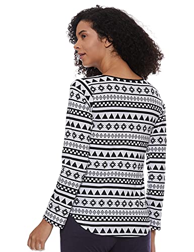 Image of A.T.U.N. (ALL THINGS UBER NICE) Womens Printed Cotton Long Sleeve Regular T-Shirt (Pack of 3)