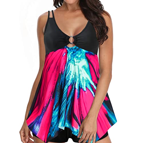 Maillot de bain tankini pour femme noir idéal pour la plage et la piscine en S