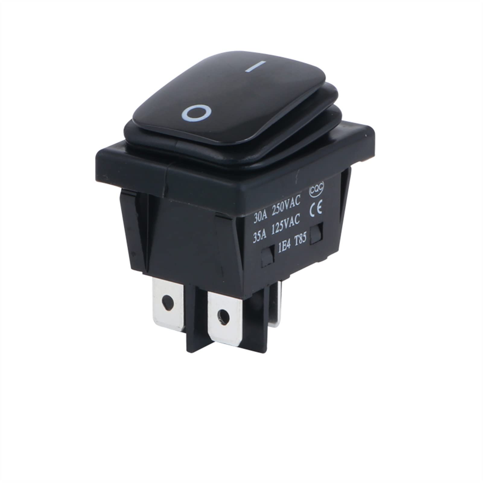 Interrupteur robuste 16A 250VAC KCD4 à haute durabilité mécanique pour équipement