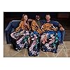 Surreal Entertainment Demon Slayer Blanket- Officially Licensed Merchandise from The Anime Demon Slayer- Comfy Lightweight Fleece, Throw, 45x60 inches (Yellow) - Image 5