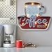ACECAR Coffee Wall Decorations,Metal Vintage Handmade Marquee Embossed Tin Decor,Industrial Style Wall Hanging Sign,for Apartment,Home,Bar or Cafe Wall Decoration–Battery Operated (Coffee)