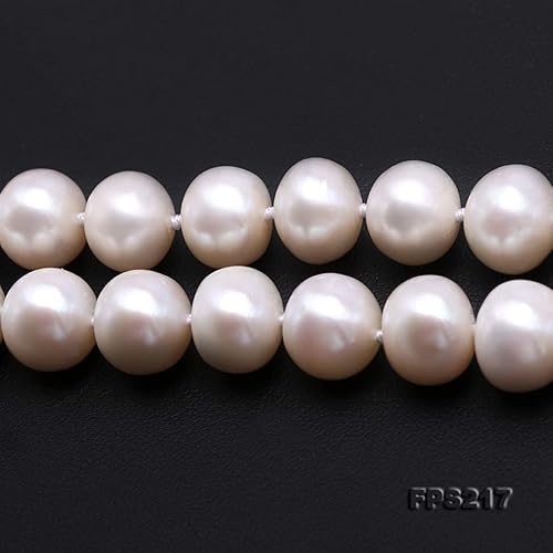 Miniatura 4 de JYX Pearl Neckalce - Juego de collar de perlas cultivadas de agua dulce blanca de 11,5 a 0.492 in de calidad AA+ para mujer, Perla, Perla