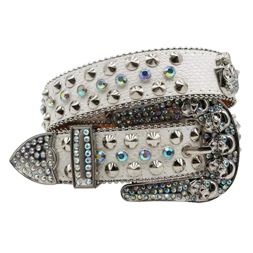 Ceinture à œillets ajustable avec strass : ajustement parfait sans trou à percer
