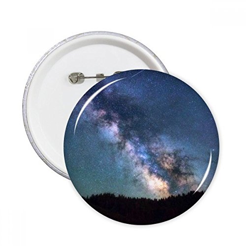 Pins badge bleu foncé étoiles nuages décoratifs pour vêtements en lot de 5 pièces XL
