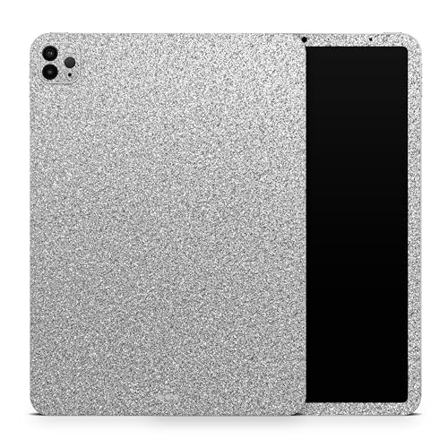 DesignSkinz - Compatible with iPad 1st Gen - Skin Decal Protective Scratch Resistant Vinyl Wrap - Sparkling Silver Ultra Metallic Glitter