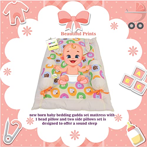 Image of Kwitchy New Born Baby Bedding Set Essential Combo Pack (0-6 Months) (4PCS Set)