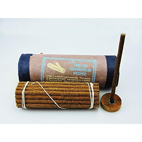 Hands Of Tibet Cedar Wood Incense with Burner Cover
