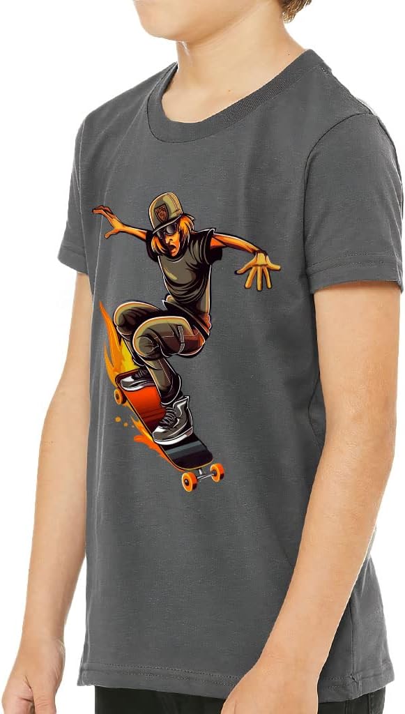 Skate Design Kids' T-Shirt - Skateboard T-Shirt - Art Tee Shirt for Kids