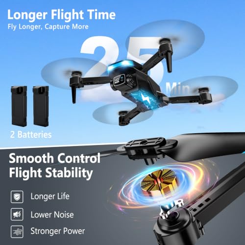 Drone with Camera and Screen on Controller 1080P Foldable for Adults Beginners Control - image 3