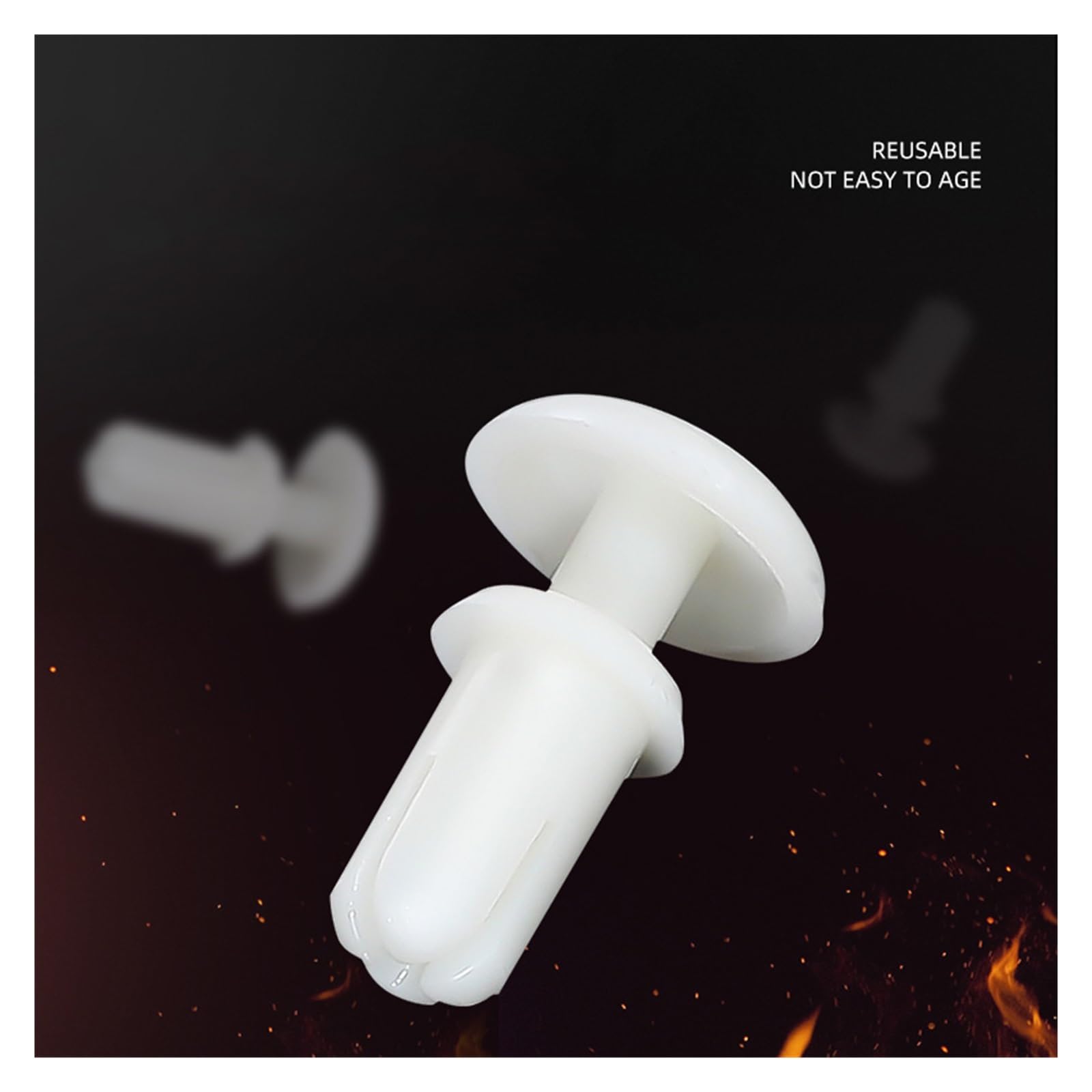 Amazon.com: IOFIT Nylon Press Rivet Nut Clip Rivet Plastic R-Type