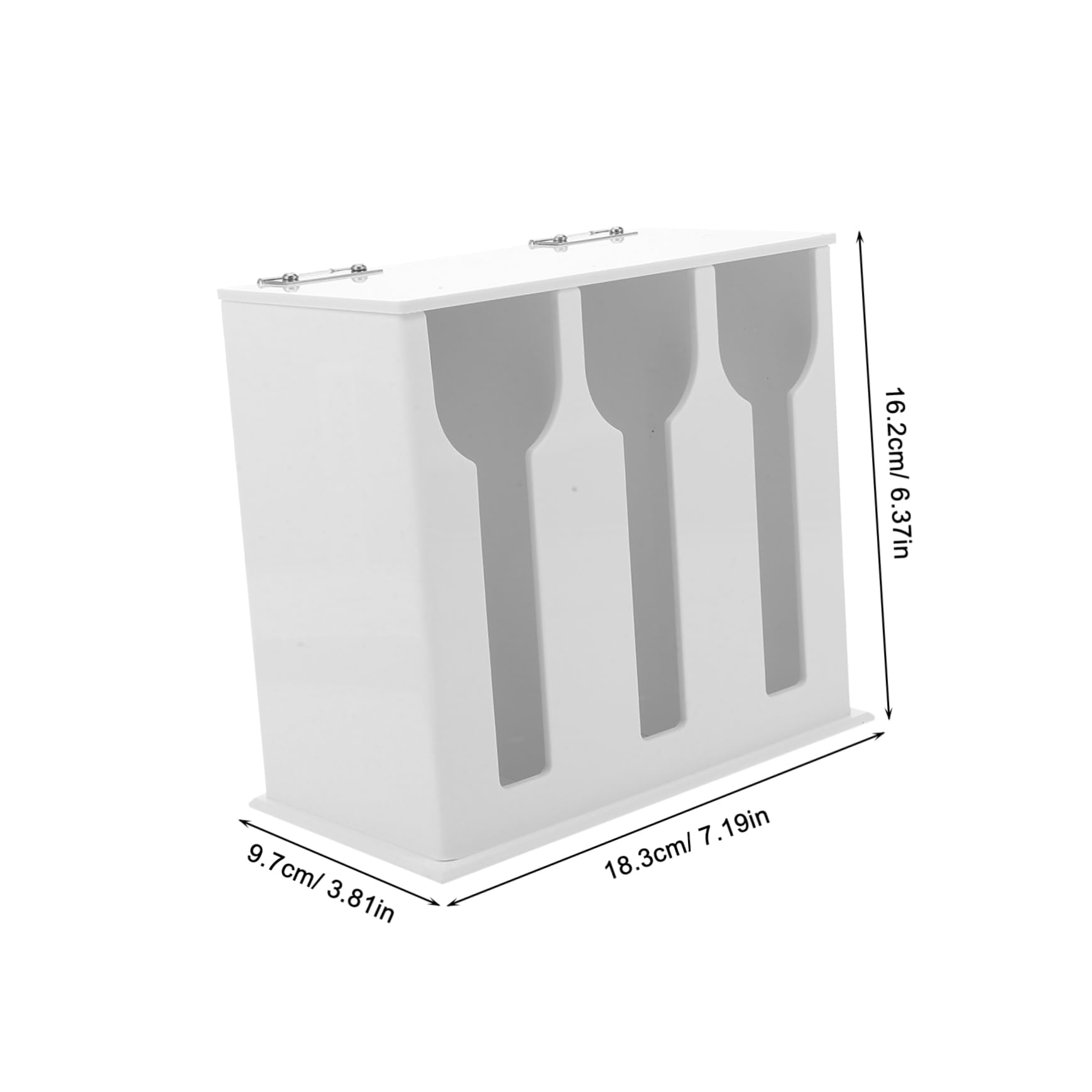 SHOWERORO Contenitore Distributore Di Utensili in Acrilico Scomparto Per Cucchiai E Forchette Porta Utensili Da Cucina Per Uso Domestico E Professionale