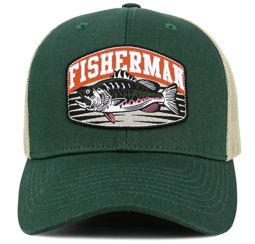 Image of KBETHOS Outdoor Hunting Fishing Lake Life Tactical Distressed Baseball Cap Dad Hats Adjustable Unisex