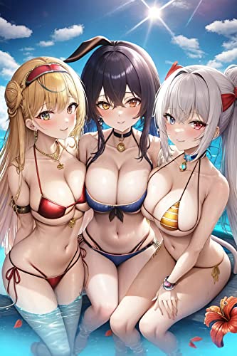 水着美女AIイラスト集5: セクシーAIガールグラビア集