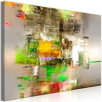 murando Akoestisch Schilderij 150x60 cm foto met akoestisch schuim Wandafbeelding 5 delen Afdrukken op Vlies Canvas Wandfoto Kunstdruk Paneel Geluidsabsorptie Wereldkaart k A 0239 b m