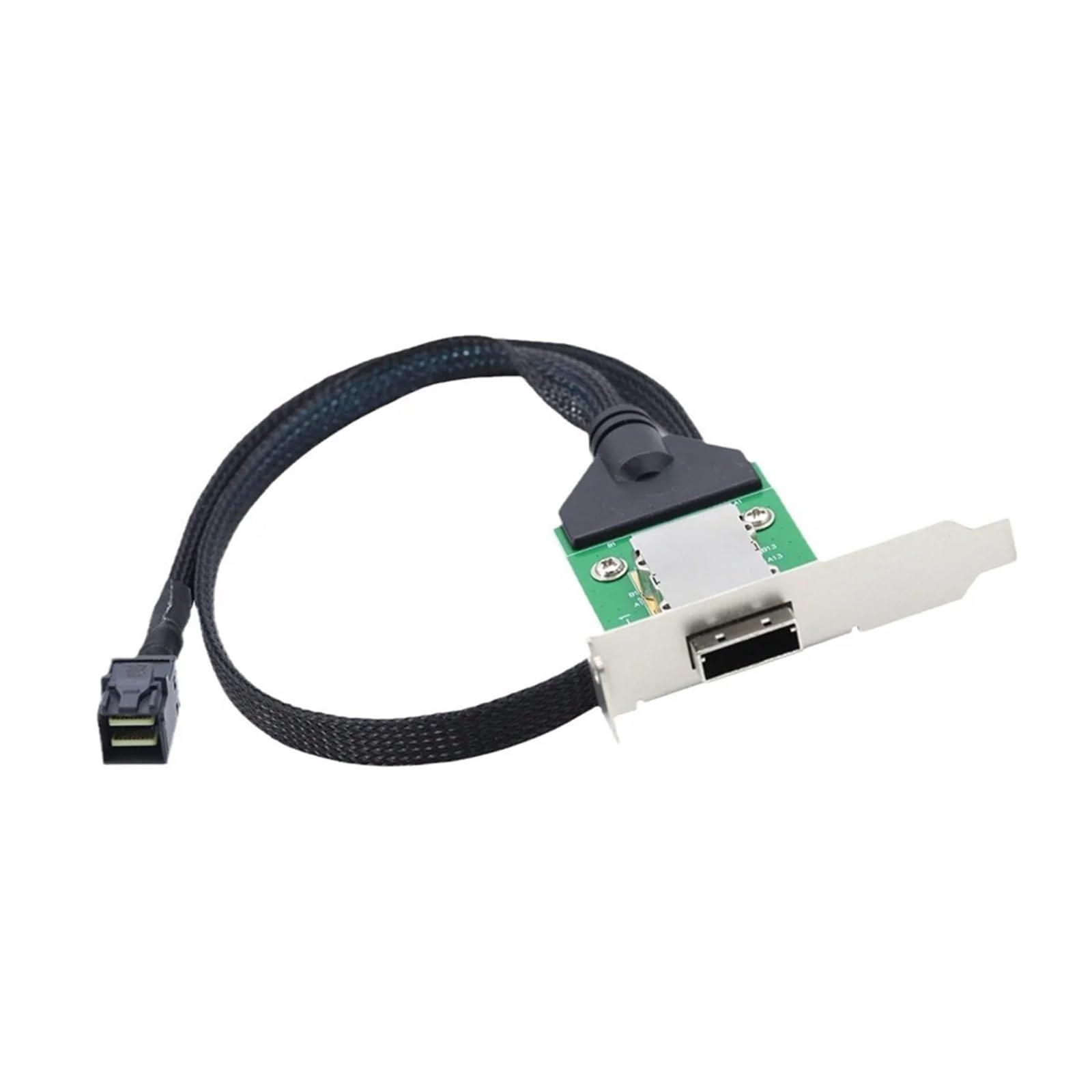 Cavo adattatore interno HD MI NI SFF-8643 Host a HD SFF-8088 femmina con staffa bassa a disco rigido, 1 m -A46Q