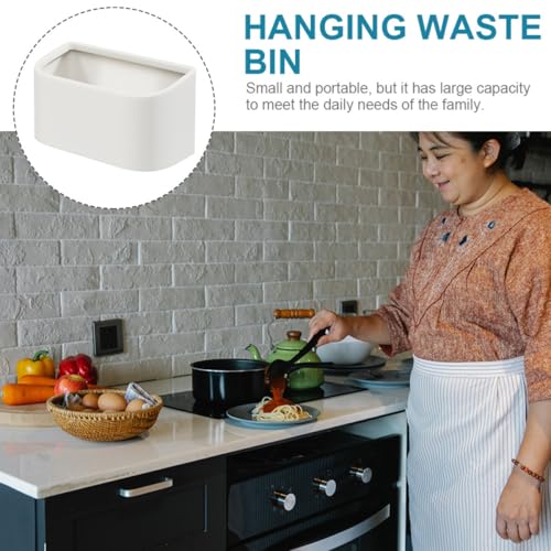 Caneca colgante de pared para cocina blanca plástico miniatura 5