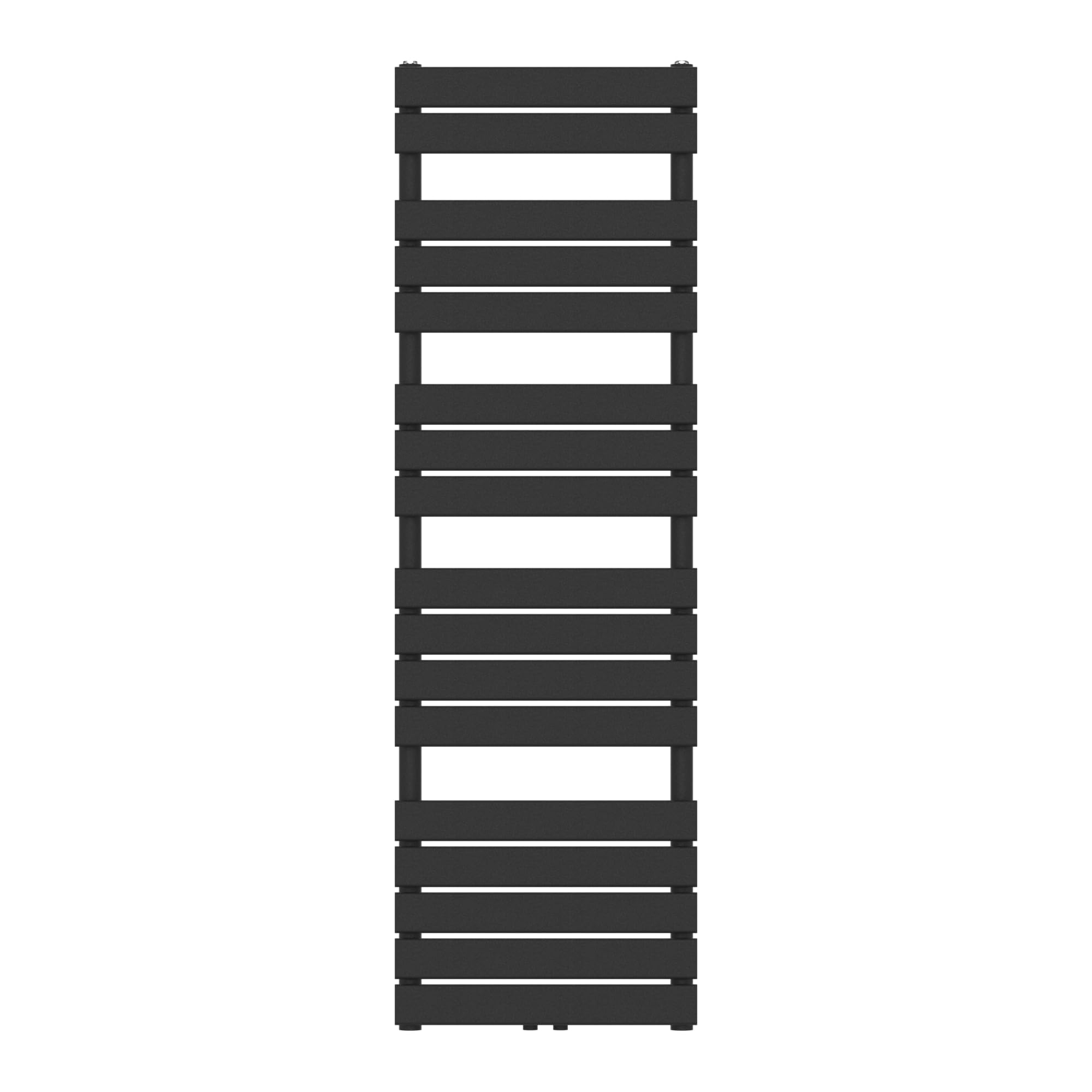 [neu.haus] Scalda Asciugamani da Parete Radiatore Scaldasalviette per Bagno Termoarredo ad Acqua Calda 160 x 50 cm Attacco Basso Centrale - Nero
