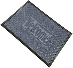 Front Door Mat Outdoor Doormat for Home Entrance Outside Entry Exterior Floor Heavy Duty Non-Slip Welcome Matt for Patio Waterproof - 60 cm x 40 cm (Blue)