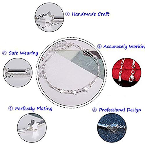 Cavigliera in argento elegante e nobile placcato