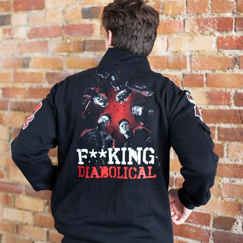 Ripple Junction The Boys Men's Military Cargo Full Zip Jacket Butcher Diabolical Supes Embroidery Patches Officially Licensed4