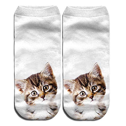 FarJing 3D Cartoon Funny Low Cut Ankle Socks Amazing Novelty Print Boat Socks (A, One Size)