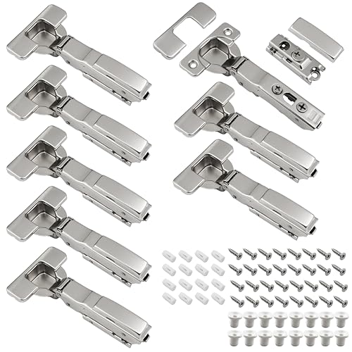 Scharnier Softclose passend für IKEA UTRUSTA Scharnier 110 und METOD Küche mit integr. Dämpfer Türscharnier – inkl. Anleitung für die Montage (8 Stück)