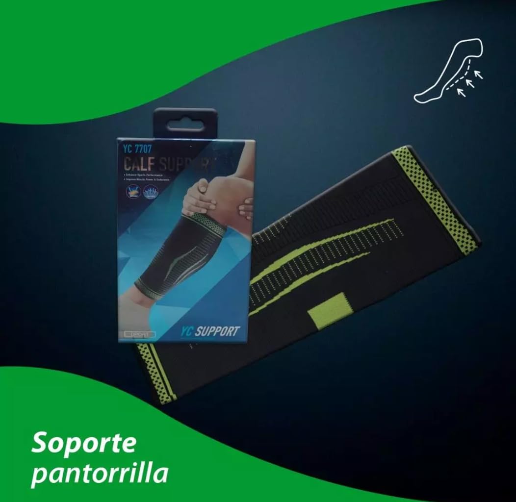 Generico Tutore Polpaccio, Fascia elastica Polpaccio Compressione Sport, Allevia la Dolore al Polpaccio, Supporto per Polpaccio per Recupero e Allenamento, Shin Splint, Running, Sport, Circolazione