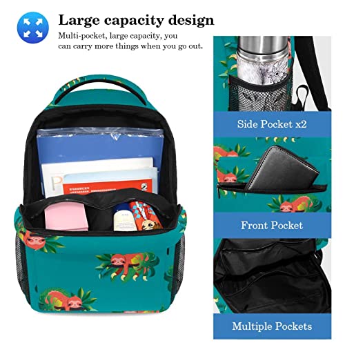 Sacs à dos Daypack paresseux rose avec trousse pour enfants - 3
