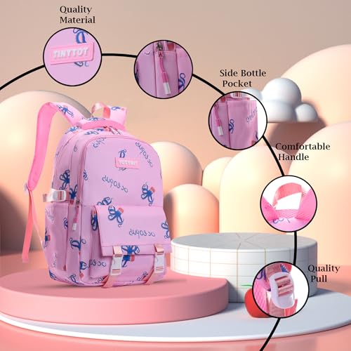 Image of Tinytot 30 Litre Japanese Korean Style School Bag Water-Resistant Laptop & Travel Backpack - Unisex Large 18 Inches Multipurpose Student Backpack for Boys & Girls, Men & Women