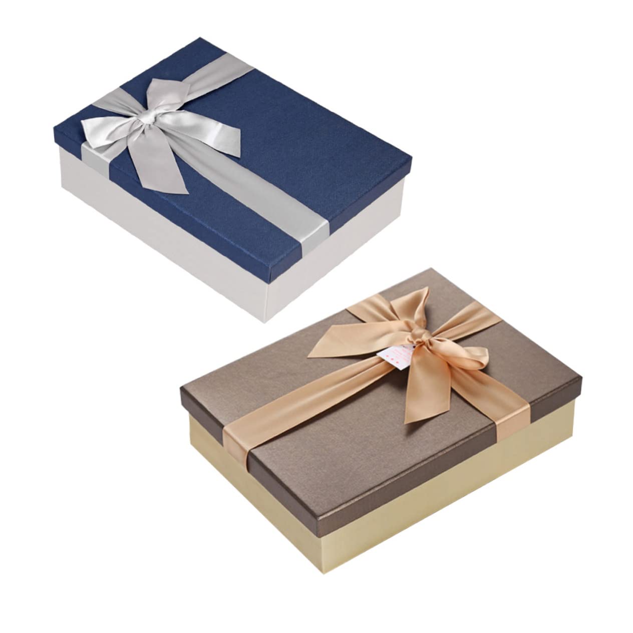 SOLUSTRE 3stücke Rechteckige Geschenkboxen Aus Pappe Für Kleidung Schals Und Shirts Mit Goldener Basis Und Kaffee-lid Für Geburtstagsgeschenke s