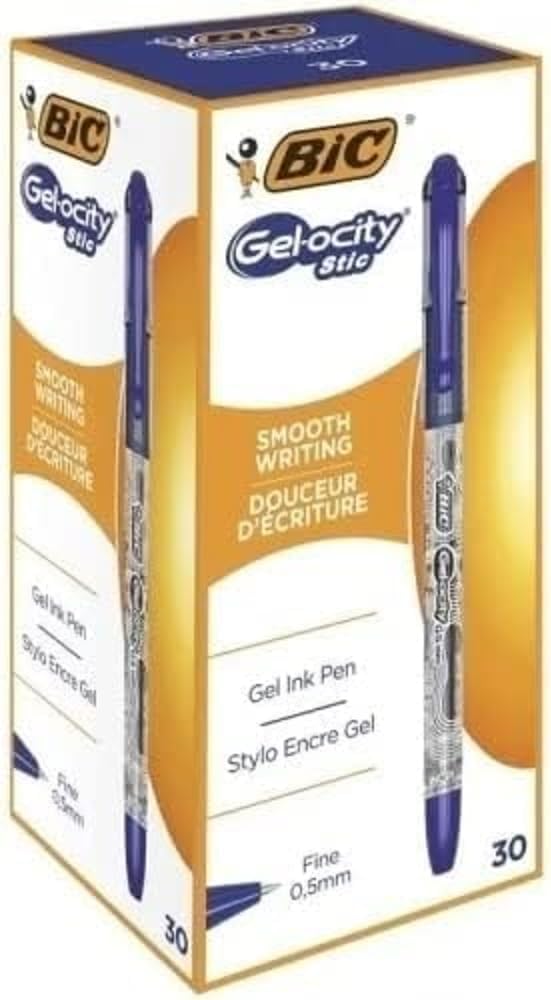 BIC GELOCITY Gel Ink PENS BLU PK30
