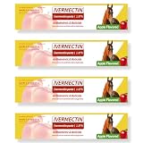 Pferdepaste 1,87% - 4 Pack (je 6,08 g) Apfelgeschmack Oral für Pferde