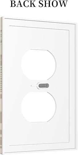 Miniatura 4 de Placa de pared con dispositivo dúplex de 1 cuadrilla para mujer africana, cubierta de interruptor de luz de elefantes, placa frontal eléctrica para