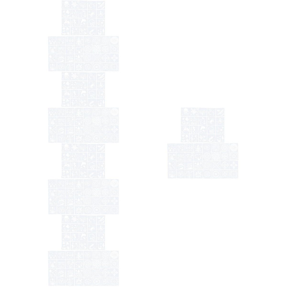 Lot De 5 Pochoirs De Décoration De Noël Réutilisables Pour Peinture Modèles Fournitures Artistiques 52 Pièces X 5