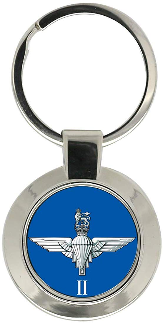 Giftshop Uk Unisex Silver Coloured Metal 2Nd Battalion Parachute Regiment, British Army Key Ring