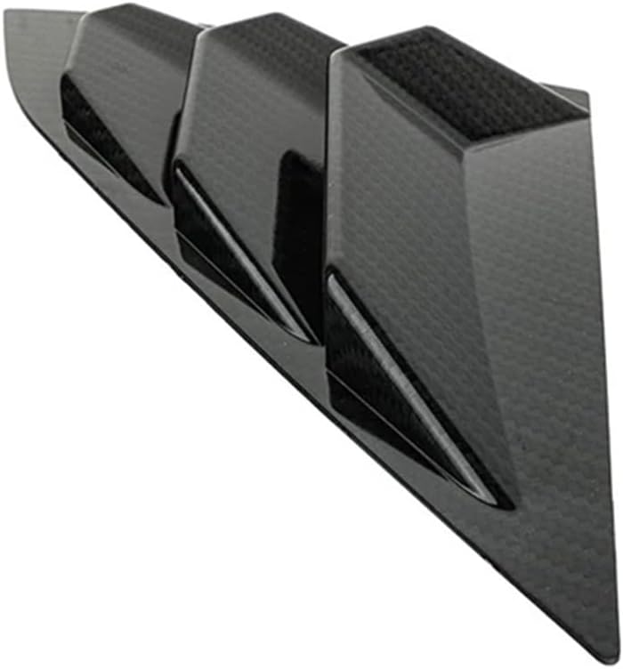 リアクォーターウィンドウカーボンファイバーパターン車リアクォータースポイラーパネルサイドベントウィンドウルーバー互換性ホンダとシビッ