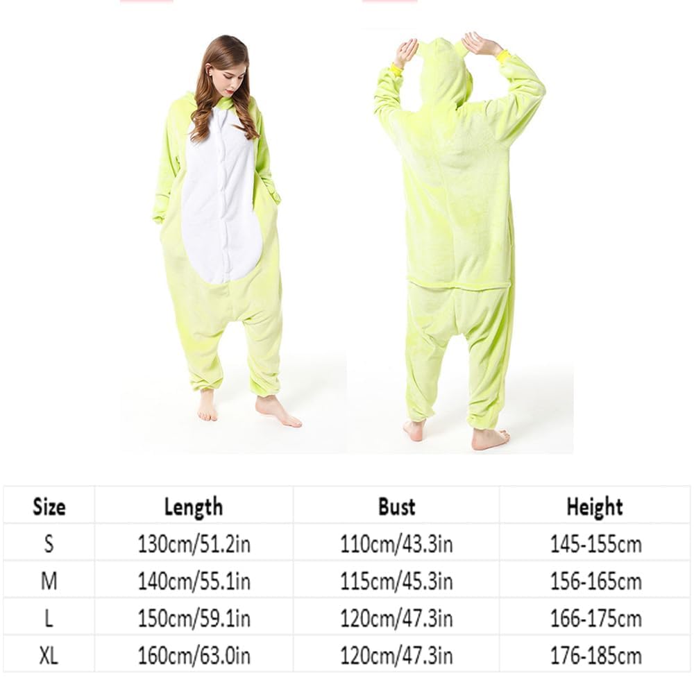 Zureto Frosch Onesie piżama dla dorosłych, uniseks, dla dorosłych, na Boże Narodzenie, Halloween, cosplay