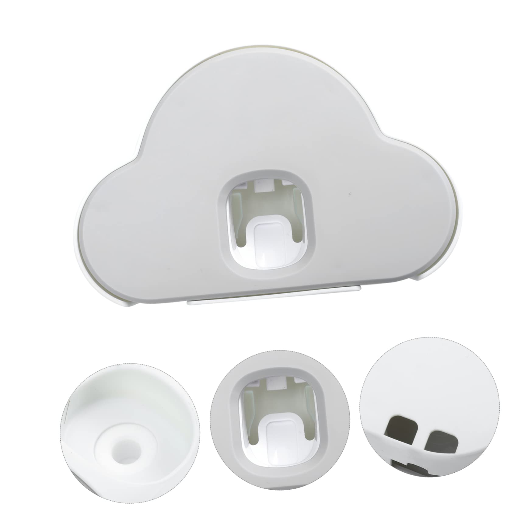 WOONEKY 1pc Sink Toothpaste Squeezing Tool Rotating Dispenser White Toothpaste Tube Roller Home Toothpaste Squeezing Tool Abs