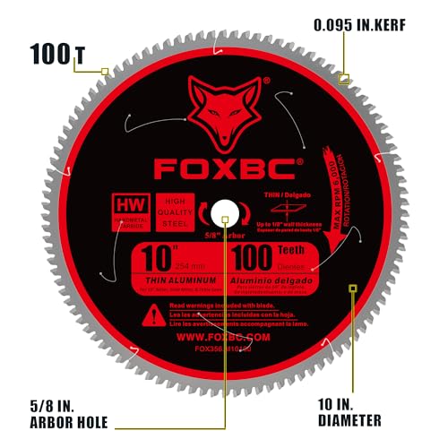 FOXBC 10-Inch 100T TCG Blade