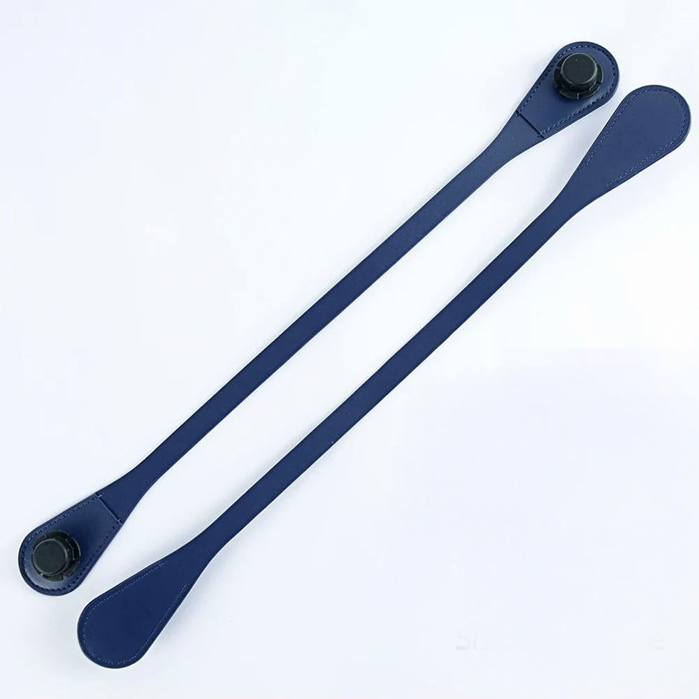 LIUXIN 1 pair long short Obag handles surface pu leather shoulder hand held straps bag for O bag