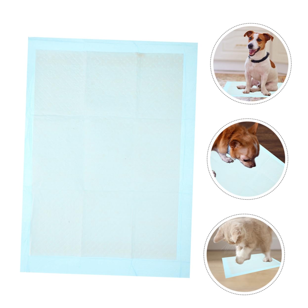 SUPVOX Puppy Pad Confezione da 100 Tappetini Assorbenti per per Cani Extra Large Super Assorbenti E Monouso per L'addestramento E L'uso Quotidiano
