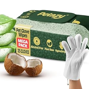 Petazy Pet Glove Wipes for Dogs  ...